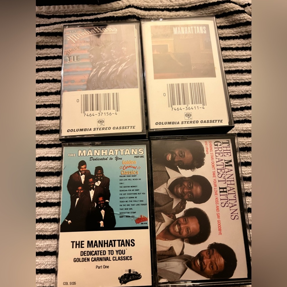 The Manhattans set of four cassette tapes